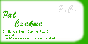 pal csekme business card